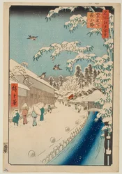 Atagoshita et la ruelle Yabu, de la série «Cent vues célèbres d