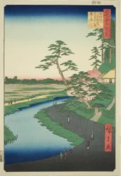 La cabane de Basho sur la colline des camélias à côté de l