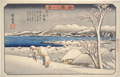 Neige du soir à Uchikawa, de la série Huit vues de Kanazawa