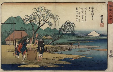 Rivière Bijou de Cho_fu dans la province de Musashi, 1835-1837