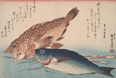 Kasago, Isaki, et Gingembre, 1832