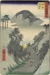 No.22 Mont Utsu, Okabe, juillet 1855