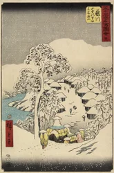 No.38 Village de Yamanaka à Fujikawa, juillet 1855