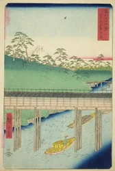 Ochanomizu dans la capitale orientale (Toto Ochanomizu), de la série "Trente-six vues du mont Fuji (Fuji sanjurokkei)"