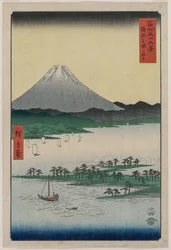 Forêts de pins de Miho à Suruga, de la série Trente-six vues du mont Fuji