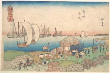 Vue du fleuve à Takanawa