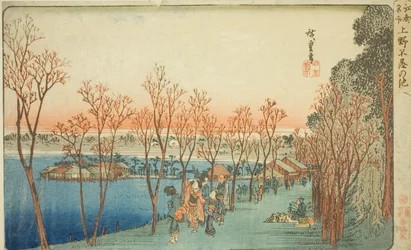 Étang de Shinobazu à Ueno, de la série "Lieux célèbres d