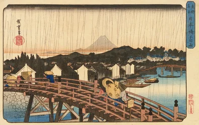 Averse au pont Nihonbashi, 1832-34