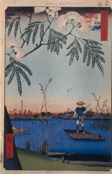 La rivière Ayase et Kanegafuchi, Cent vues célèbres d