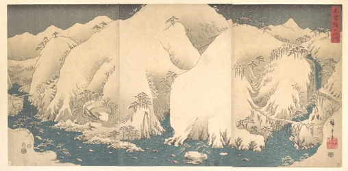 Les montagnes de Kiso sous la neige