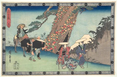 La Ligue loyale des quarante-sept rônins, Acte VIII : La femme et la fille de Honzô en route pour Kyoto