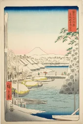 La rive à Sukiya dans la capitale de l