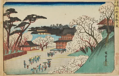 « Temple Tōeizan à Ueno » de la série « Lieux célèbres d
