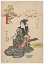 Arbres qui apportent richesse et prospérité : Asaoki, période Edo, 1847