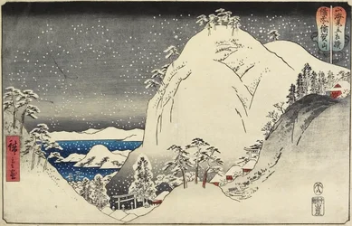 Montagne Yuga dans la province de Bizen, août 1858