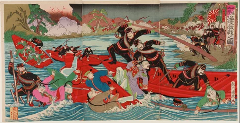 Bataille acharnée sur terre et mer à la rivière Taidong à Pyongyang, septembre 1894