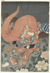 Acteur en danseur de lion
