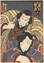Lutteurs de sumo Tetsugadake Dazaemon et Iwagawa Jirôkichi