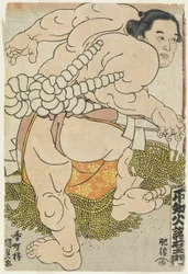 Le lutteur Yokozuna Shiranui Dakuemon de l