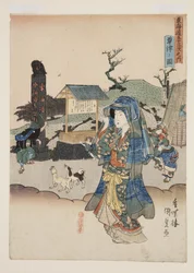 Vue de Kusatsu (Kusatsu no zu)
