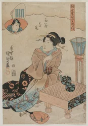 Femme se préparant à jouer au Go