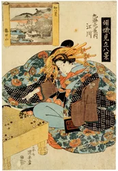 Egawa de la maison Maruebiya, fin des années 1820
