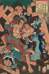 Kagero: Akushichibei Kagekiyo, de la série "Comparaisons japonaises et chinoises pour les chapitres de Genji (Wakan nazorae Genji)"