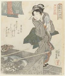 Femme au puits (Élégantes femmes comme les héros de Suikoden - d