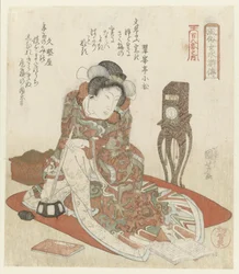 Femme avec horloge