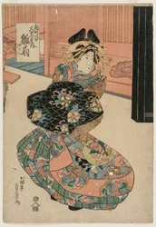 La courtisane Hinaogi du Daikokuya à l