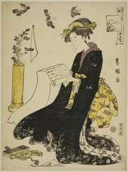 Le neuvième mois (Ku gatsu), de la série "Les douze mois à la mode (Furyu junikagetsu)"
