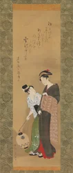 Femme et servante, ca. 1795