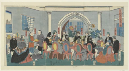Cinq nationalités à un banquet (Gokokujin shuen no zu)