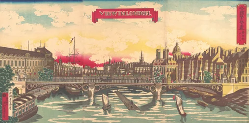 Vue de Londres, la prospérité des pays : Londres, Angleterre, septembre 1872