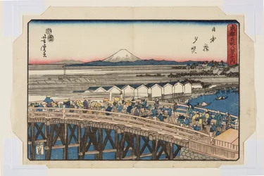 Nihonbashi : Coucher de soleil (Nihonbashi sekishō)