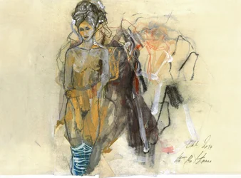 Figure nue abstraite