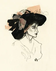 Croquis de mode Black Hat