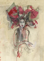 Femme coiffée d