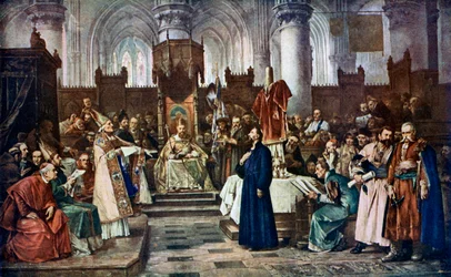 Jan Hus devant le concile de Constance, 1415, 1926