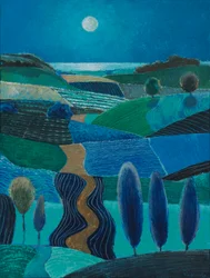Pleine lune sur les dunes, 2023