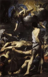 Le martyre des saints Processus et Martinien, 1629