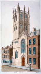 Église Saint-Alban, Wood Street, Londres, 1824