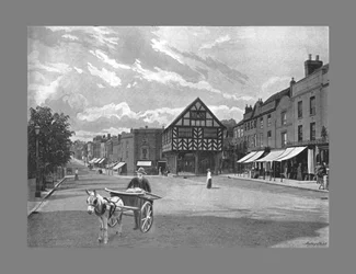 Place du marché, Ledbury, vers 1900
