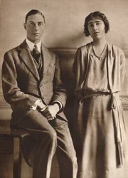 Lady Elizabeth Bowes Lyon et le duc d