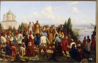 Le grand prince de Novgorod et de Kiev, Iaroslav I Vladimirovich, dit le Sage, promulgue le premier code juridique Russkaya Pravda en 1019