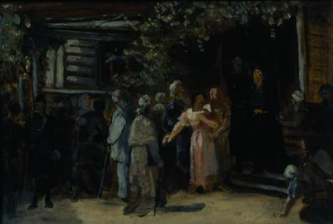 Visite à un ermite, années 1870