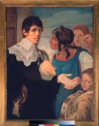La chiromancie, Autoportrait