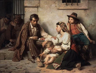 Famille visitant un prisonnier, 1868