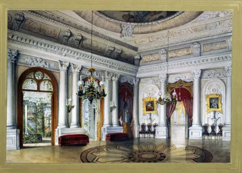 Vue de la salle Antonio Vighi dans le palais Ioussoupov de Saint Petersbourg, aussi appelé palais de la Moika