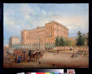 Vue du palais Nicolas à Saint-Pétersbourg